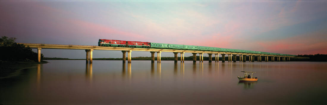 The Ghan, near Darwin (Great Southern Rail)